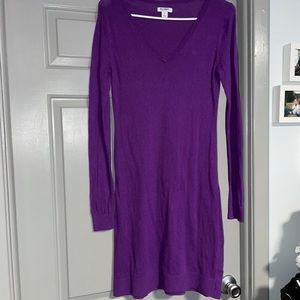 Purple Knit Dress